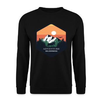 Motorrad Motorradfahrer Biker Feuerstuhl Biken - Unisex Pullover - Schwarz - Vorne - Alina (178cm) & Michal (187cm)