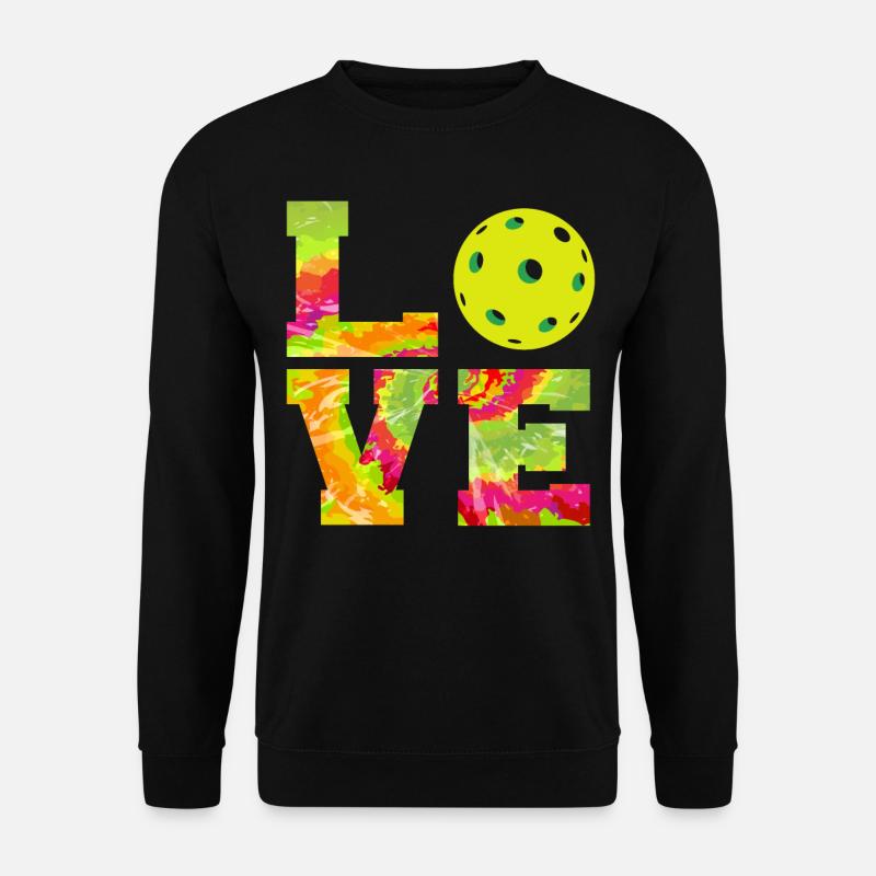 Pickleball Tie Dye 80s90s Love - Unisex Pullover - Schwarz