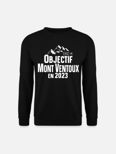Mont Ventoux 2023 Cycliste Montagne Randonnée - Sweat-shirt Unisexe - noir
