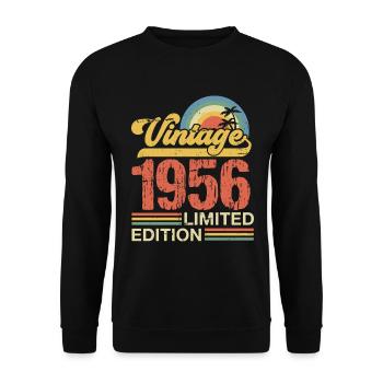 1956 - Unisex Sweatshirt - black - Front - Alina (178cm) & Michal (187cm)