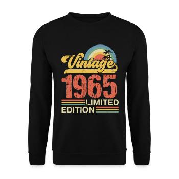 1965 - Unisex Sweatshirt - black - Front - Alina (178cm) & Michal (187cm)
