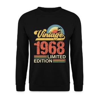 1968 - Unisex Sweatshirt - black - Front - Alina (178cm) & Michal (187cm)