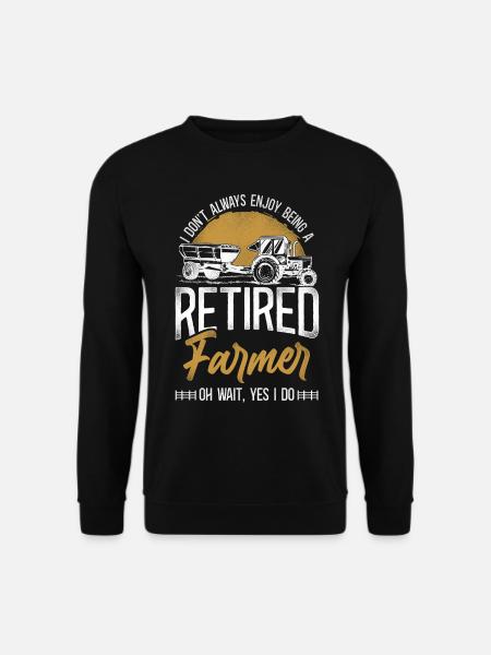 Farming Farmer Retired Tractor - Unisex Sweatshirt - black