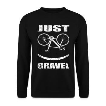 Gravel Bike - Ride Gravel Bike Gravel Road Bike - Unisex Sweatshirt - black - Front - Alina (178cm) & Michal (187cm)