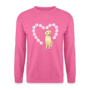 Chiens Labrador - Sweat-shirt Unisexe - rose - Devant