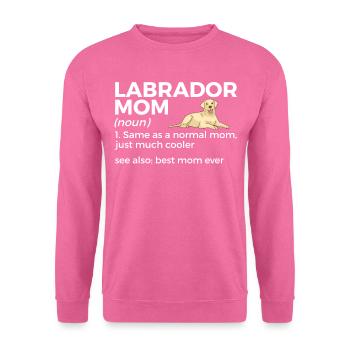 Chiens Labrador - Sweat-shirt Unisexe - rose - Devant