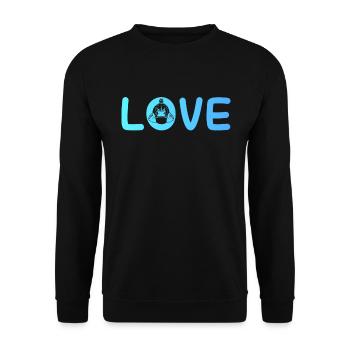 l’amour de la musculation - Sweat-shirt Unisexe - noir - Devant - Alina (178cm) & Michal (187cm)