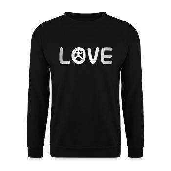Martial Arts Love - Unisex Sweatshirt - black - Front - Alina (178cm) & Michal (187cm)