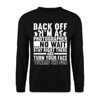 Photographer Photography - Unisex Sweatshirt - black - Front - Alina (178cm) & Michal (187cm)