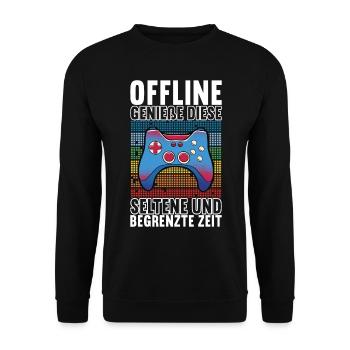 Gaming Gamer - Unisex Pullover - Schwarz - Vorne - Alina (178cm) & Michal (187cm)