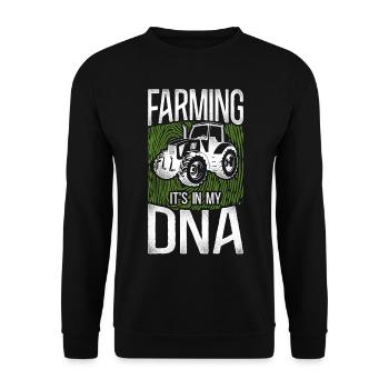 Farming Farmer Tracteur Vintage - Sweat-shirt Unisexe - noir - Devant - Alina (178cm) & Michal (187cm)