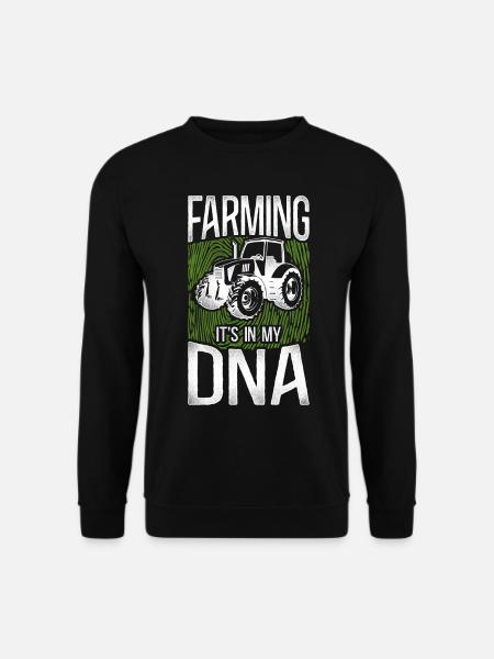 Farming Farmer Tractor Vintage - Unisex Pullover - Schwarz
