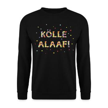 Carnaval de Cologne Carnaval Confettis Kölle Alaaf Jeck - Sweat-shirt Unisexe - noir - Devant - Alina (178cm) & Michal (187cm)