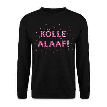 Cologne Carnival Kölsch Weiberfasnacht - Unisex Sweatshirt - black - Front - Alina (178cm) & Michal (187cm)