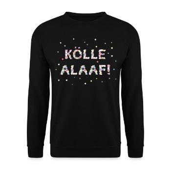 Kölle Alaaf Kölsch Carnaval de Cologne 5ème saison - Sweat-shirt Unisexe - noir - Devant - Alina (178cm) & Michal (187cm)