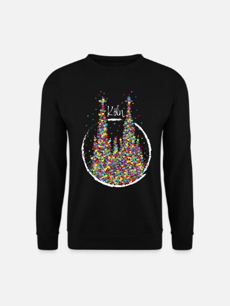 Köln Kölner Dom Karneval Fasching Ersatzkostüm - Unisex Pullover - Schwarz