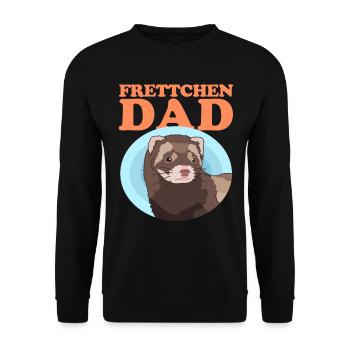 Ferret Dad Ferret Owner Ferret Gift - Unisex Sweatshirt - black - Front - Alina (178cm) & Michal (187cm)