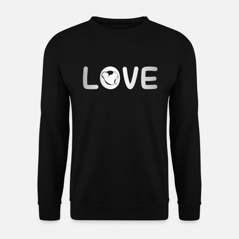 Amour écureuil - Sweat-shirt Unisexe - noir