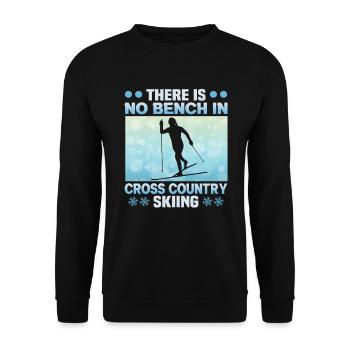 Skieurs de fond biathlon de fond - Sweat-shirt Unisexe - noir - Devant - Alina (178cm) & Michal (187cm)