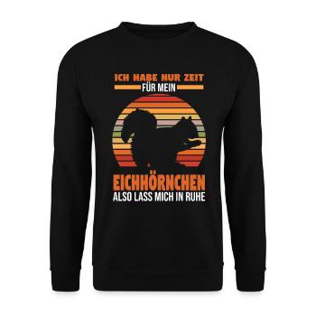 Erdmännchen - Unisex Pullover - Schwarz - Vorne - Alina (178cm) & Michal (187cm)