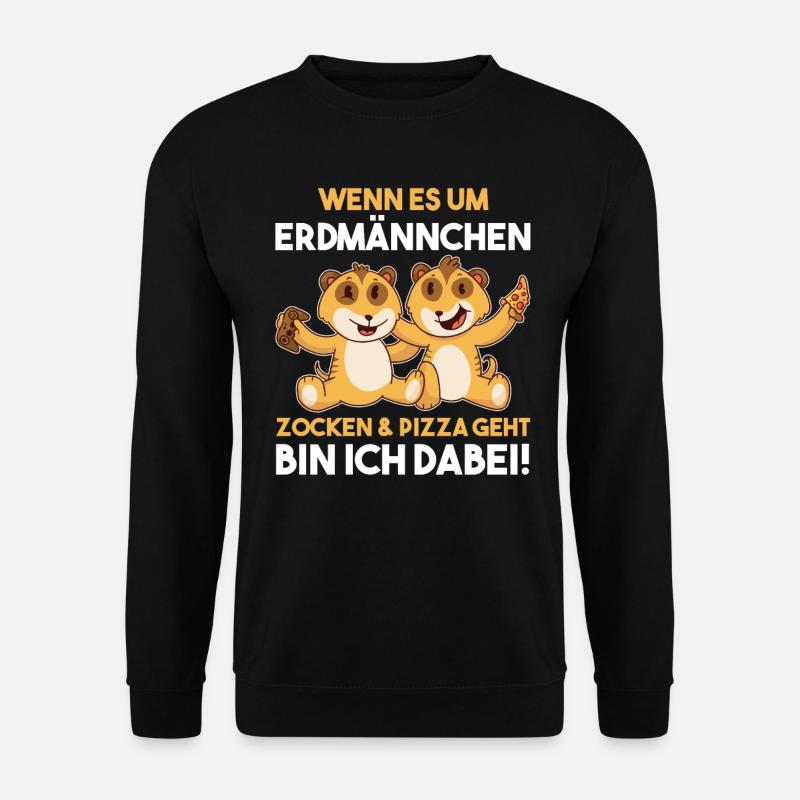 Erdmännchen - Unisex Pullover - Schwarz