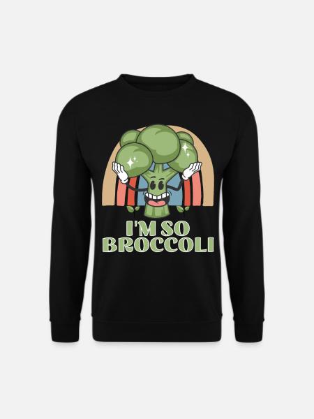 Broccoli Brokkoli Gemüse Vegan - Unisex Pullover - Schwarz