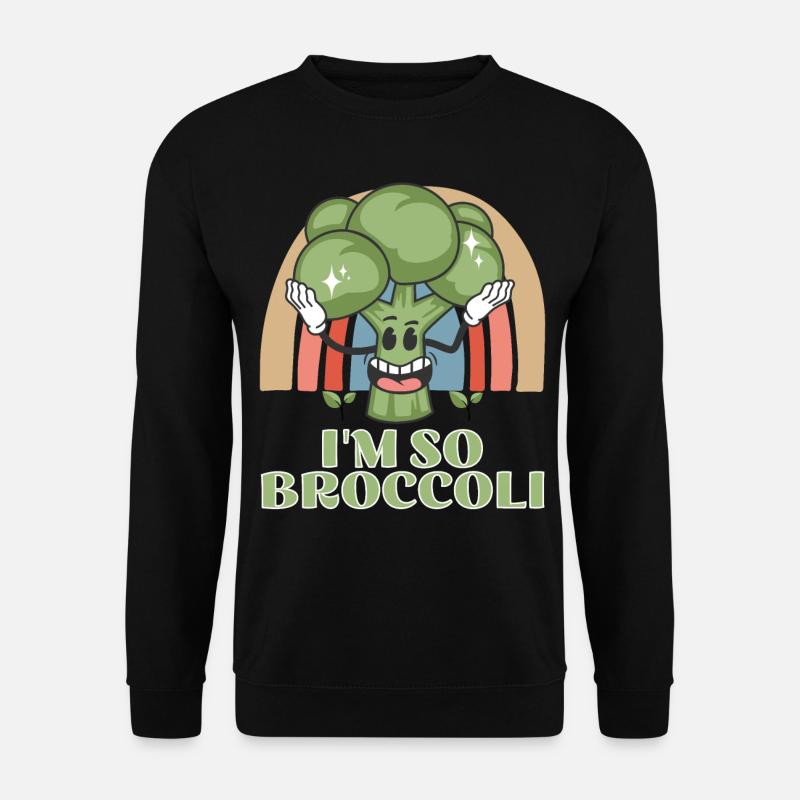 Broccoli Broccoli Vegetables Vegan - Unisex Sweatshirt - black