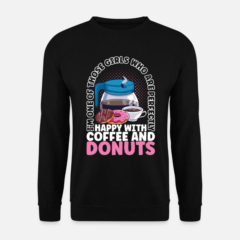 Coffee Donuts - Unisex Sweatshirt - black