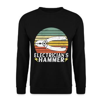 Électricien Électronicien Technicien en Electronique - Sweat-shirt Unisexe - noir - Devant - Alina (178cm) & Michal (187cm)