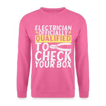 Électricien Électronicien Technicien en Electronique - Sweat-shirt Unisexe - rose - Devant