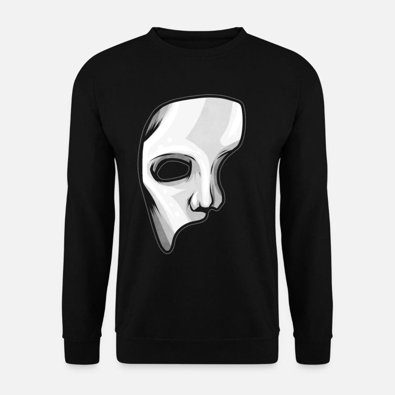 Opera Phantom Mask Halloween - Unisex Pullover - Schwarz