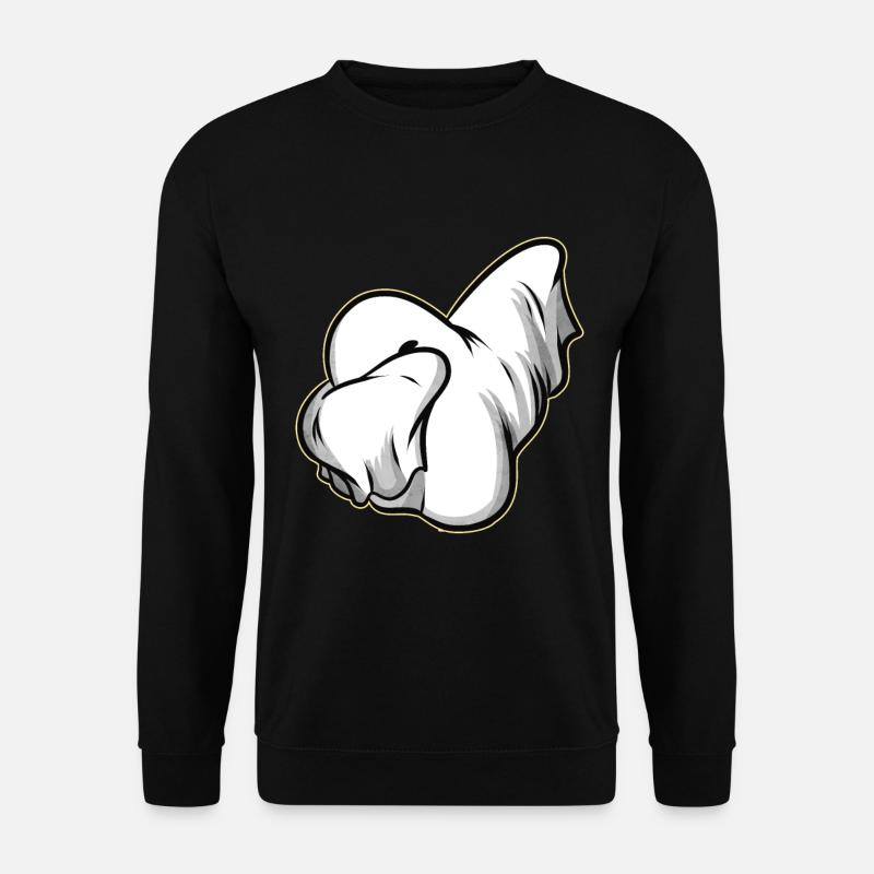 Dabbing Ghost On Halloween - Unisex Sweatshirt - black