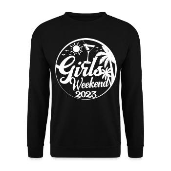 Girls Weekend 2023 Cool Girls Party Trip Vacation - Unisex Sweatshirt - black - Front - Alina (178cm) & Michal (187cm)