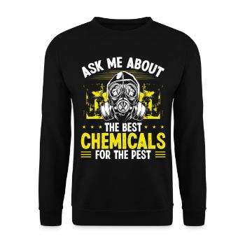 Pest Control Technician Animal Control Bug Killer - Unisex Pullover - Schwarz - Vorne - Alina (178cm) & Michal (187cm)