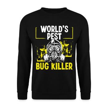 Pest Control Technician Worlds Pest Bug Killer - Unisex Pullover - Schwarz - Vorne - Alina (178cm) & Michal (187cm)
