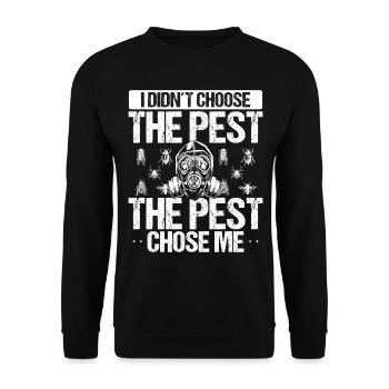 Pest Control Worker Animal Control Technician - Unisex Pullover - Schwarz - Vorne - Alina (178cm) & Michal (187cm)