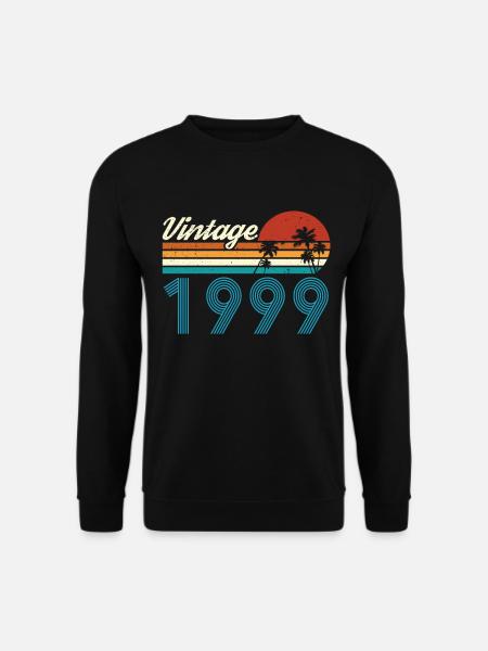 Vintage 1999 Vintage Birthday Retro Vintage - Unisex Sweatshirt - black
