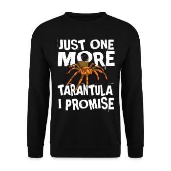 Nur Noch Ein Tarantula Spinne Arachnophile - Unisex Pullover - Schwarz - Vorne - Alina (178cm) & Michal (187cm)