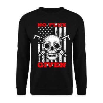 Mécanicien de soudure de drapeau américain de soudeur - Sweat-shirt Unisexe - noir - Devant - Alina (178cm) & Michal (187cm)
