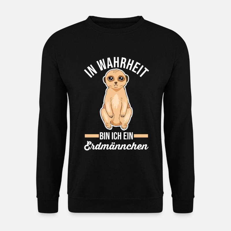 Erdmännchen - Unisex Pullover - Schwarz