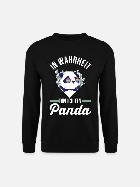 Panda - Unisex Pullover - Schwarz