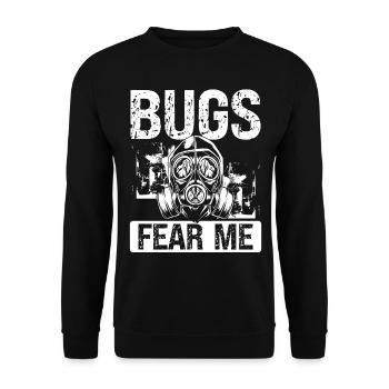 Pest Control Worker Bugs Animal Control Officer - Unisex Pullover - Schwarz - Vorne - Alina (178cm) & Michal (187cm)