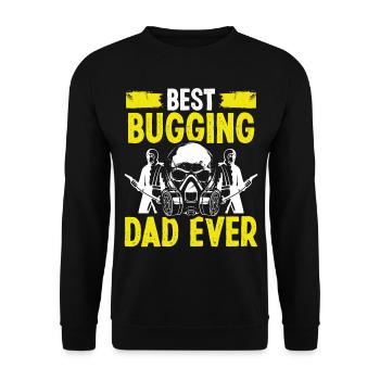 Pest Control Technician Dad Worker Papa - Unisex Pullover - Schwarz - Vorne - Alina (178cm) & Michal (187cm)