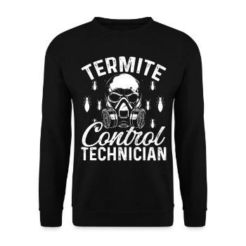 Termite Control Technician Animal Officer Pest - Unisex Pullover - Schwarz - Vorne - Alina (178cm) & Michal (187cm)