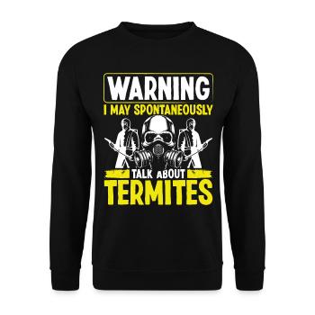 Termite Control Technician Pest Control Officer - Unisex Pullover - Schwarz - Vorne - Alina (178cm) & Michal (187cm)