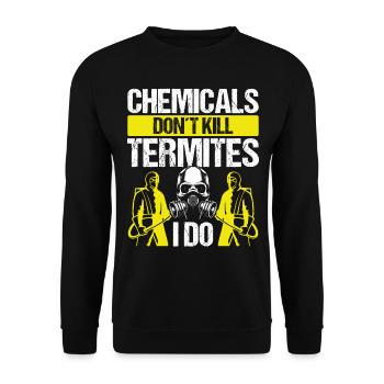 Pest Control Technician dont kill Termites I doPes - Unisex Pullover - Schwarz - Vorne - Alina (178cm) & Michal (187cm)