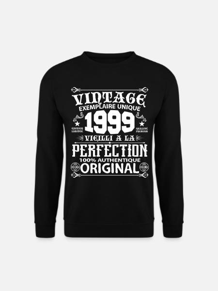 1999 Vintage Anniversaire 1999 exemplaire unique - Sweat-shirt Unisexe - noir