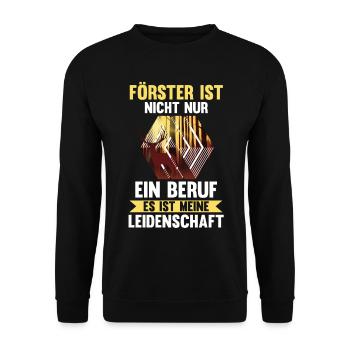 Waldarbeiter Holzfäller Waldarbeit Förster - Unisex Pullover - Schwarz - Vorne - Alina (178cm) & Michal (187cm)