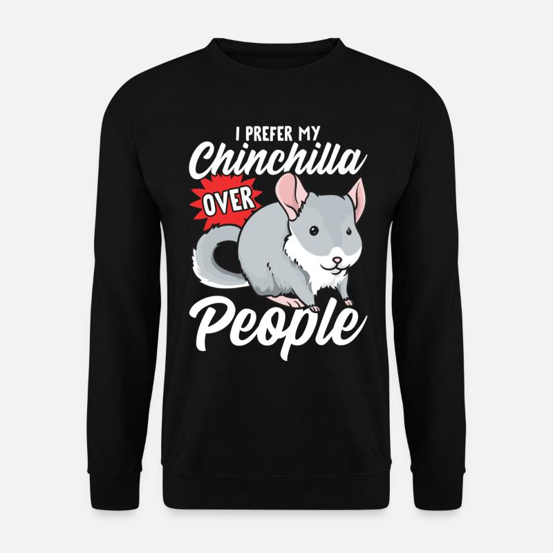 Chinchilla About People - Unisex Sweatshirt - black