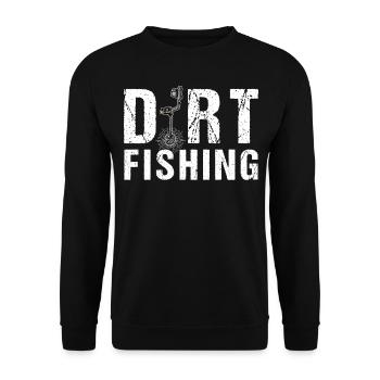 Schmutzangeln Dirt Fishing Metalldetektor - Unisex Pullover - Schwarz - Vorne - Alina (178cm) & Michal (187cm)